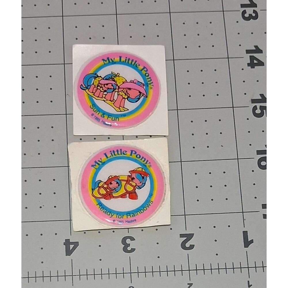 Vintage Hasbro My Little Pony Puffy Sticker Ready for Rainbows Sun n Fun